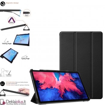 Dirbtinės odos atverčiamas dėklas - juodas (Lenovo ideatab P11 J606f/P11 Plus J616F)